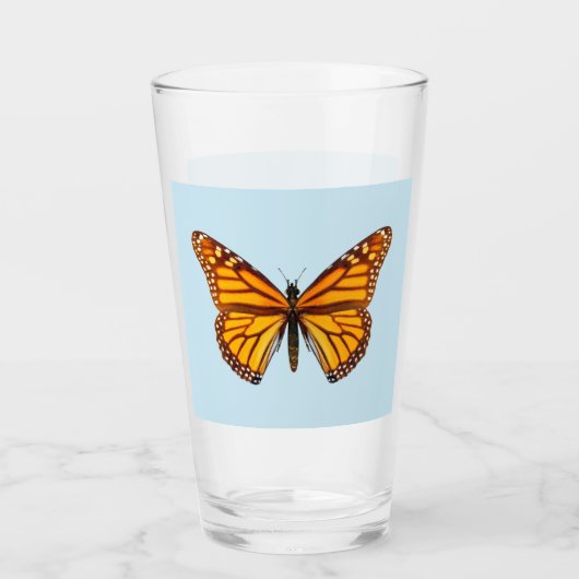 Verre Papillon Monarque (Devant)