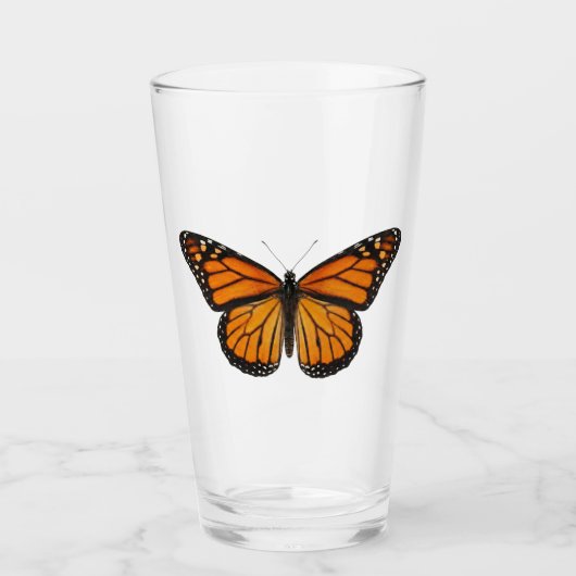 Verre Papillon monarque (Devant)