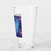 Verre Papillon morpho / Galaxie Mandala (Gauche)