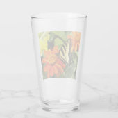 Verre Papillon Tiger Swallowtail Sur Photo Fleur (Dos)