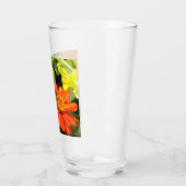 Verre Papillon Tiger Swallowtail Sur Photo Fleur (Gauche)