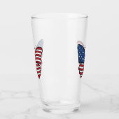 Verre Papillon USA - Numéro de drapeau 62614 (Gauche)