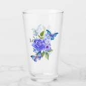 Verre Papillons et fleurs (Dos)