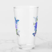 Verre Papillons et fleurs (Gauche)