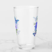 Verre Papillons et fleurs (Droite)