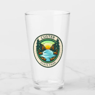 Verre Parc d'état de Custer Badge du Dakota du Sud