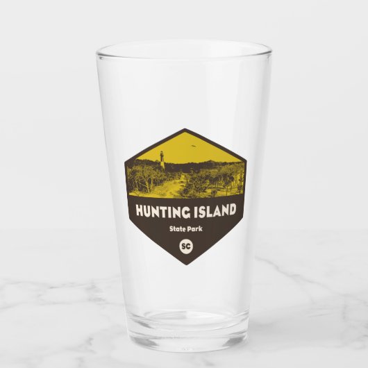 Verre Parc d'état de l'île de Chasse Caroline du Sud (Devant)