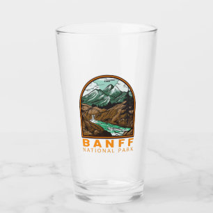 Verre Parc national Banff Canada Vintage Voyage