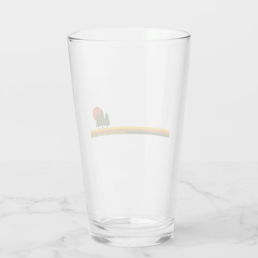 Verre Parc national de Death Valley Pine Trees Soleil (Dos)