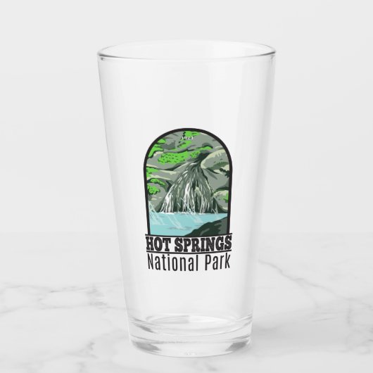 Verre Parc national de Hot Springs Arkansas Vintage (Devant)
