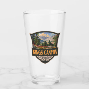 Verre Parc national de Kings Canyon Illustration Art rét
