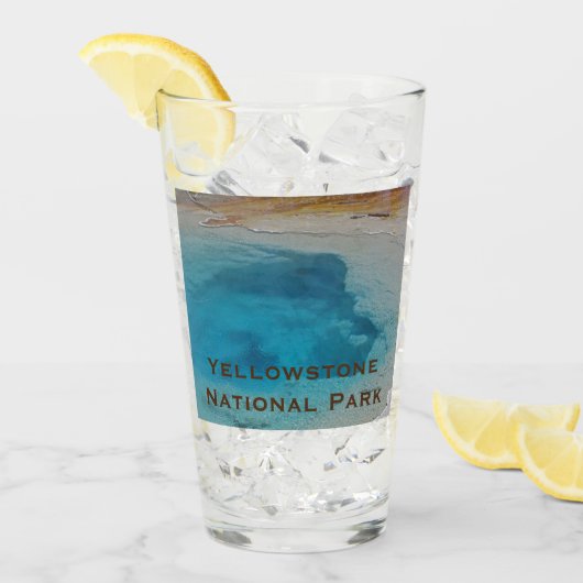 Verre Parc national de la piscine de printemps de Yellow (Devant glace)