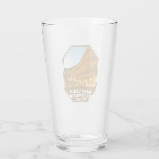 Verre Parc national de Mesa Verde Palais Cliff Emblem ré (Dos)
