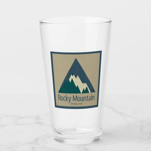 Verre Parc national de Rocky Mountain Rustique (Devant)