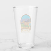 Verre Parc national de Yellowstone Mule Deer Vintage (Dos)