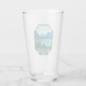 Verre Parc national des Glaciers Montana Emblem rétro (Dos)