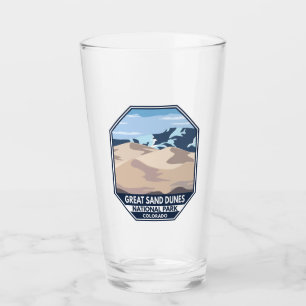 Verre Parc national des grandes dunes de sable Rétro min