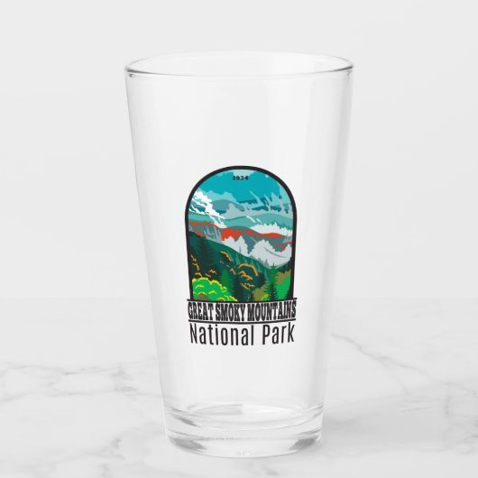 Verre Parc national des Great Smoky Mountains Vintage (Devant)