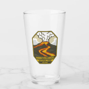Verre Parc national des volcans d'Hawaii Kilauea Retro