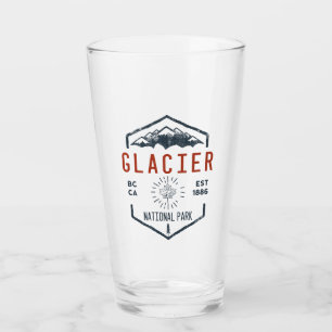 Verre Parc national du Glacier Canada Vintage en détress