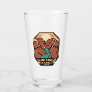 Verre Parc national du Grand Canyon Emblem rétro