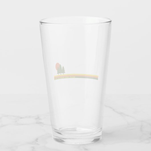 Verre Parc provincial de Mehatl Creek Pine Trees Soleil (Dos)