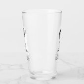 Verre Parce que tu es bête – Motif de déclaration ironiq (Gauche)