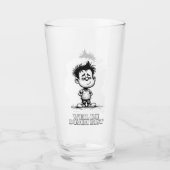 Verre Parce que tu es bête – Motif de déclaration ironiq (Devant)