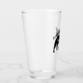 Verre Pardon de silhouette de bouledogue français mon (Droite)