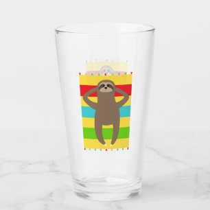 Verre Paresse sur la plage