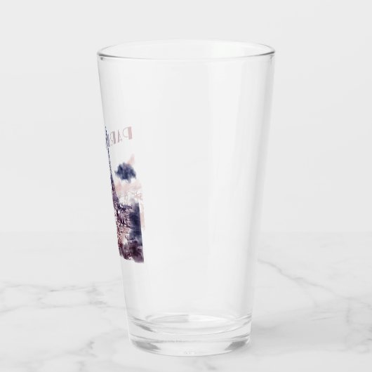 Verre Paris City Skyline Tour Eiffel Voyage France (Gauche)