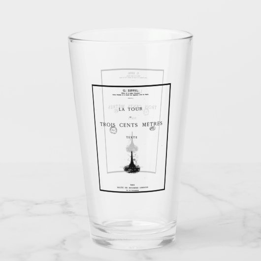 Verre Paris La Tour Eiffel Eiffelturm Eiffel tower (Dos)