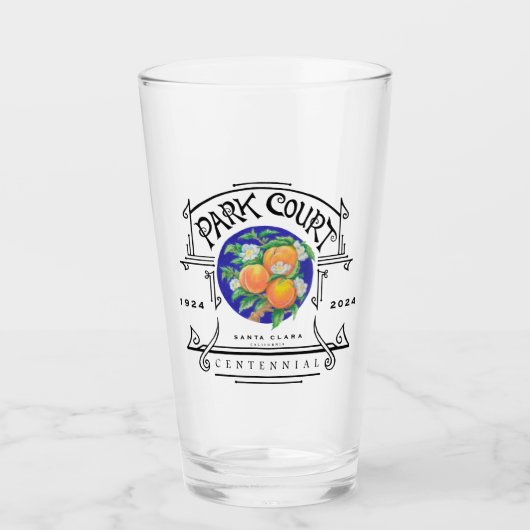 Verre Park Court Centennial Pint Glass (Devant)
