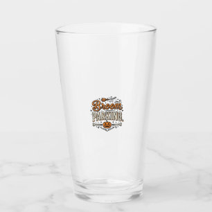 Verre Parking de balais Halloween sorcière vintage vecte