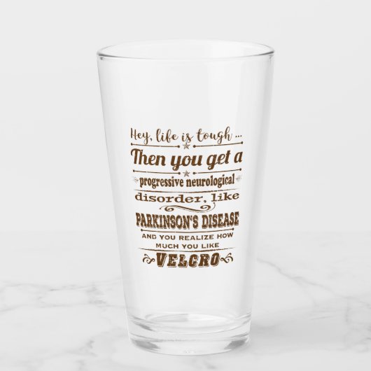 Verre Parkinsons Hey la vie est Velcro dstrssd (Devant)