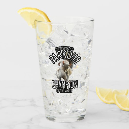 Verre Parkour Squirrel - drôle freerunning (Devant glace)