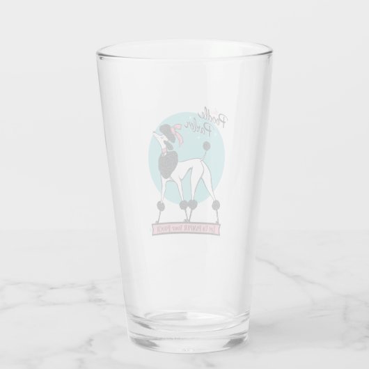 Verre Parlure de caniche (Dos)