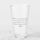 Verre Parole poétique de devis personnalisée (Devant)