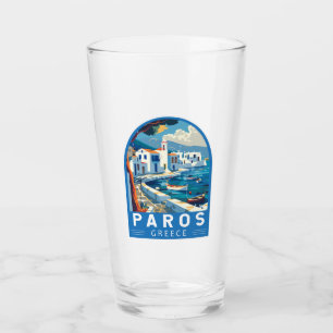 Verre Paros Grèce Travel Art Vintage