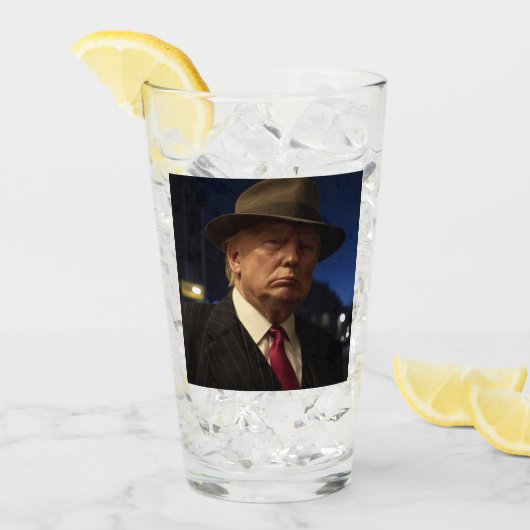 Verre Parrain de l'Amérique Don J. Trump (Devant glace)