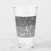 Verre Parties scintillant gris moderne éclabousser Nom p (Devant)
