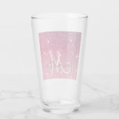 Verre Parties scintillant moderne rouge et rose Nom des  (Dos)
