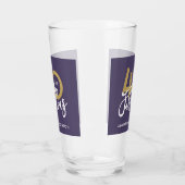 Verre parties scintillant or violet moderne design 40e a (Gauche)