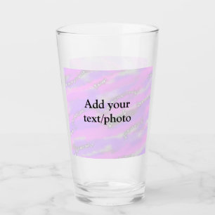 Verre Parties scintillant pastel simple coloré ajouter v