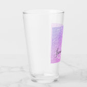 Verre Parties scintillant rose moderne étincelles Nom pe (Droite)