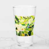 Verre Paruline florale tropicale (Devant)