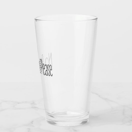 Verre Pas de drame, s'il vous plaît (Gauche)