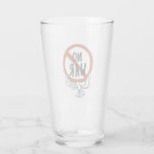 Verre Pas de guerre avec la colombe (Dos)