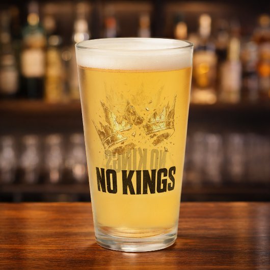 Verre Pas de rois en protestation