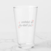 Verre Pas de solutions seulement des compromis (Dos)